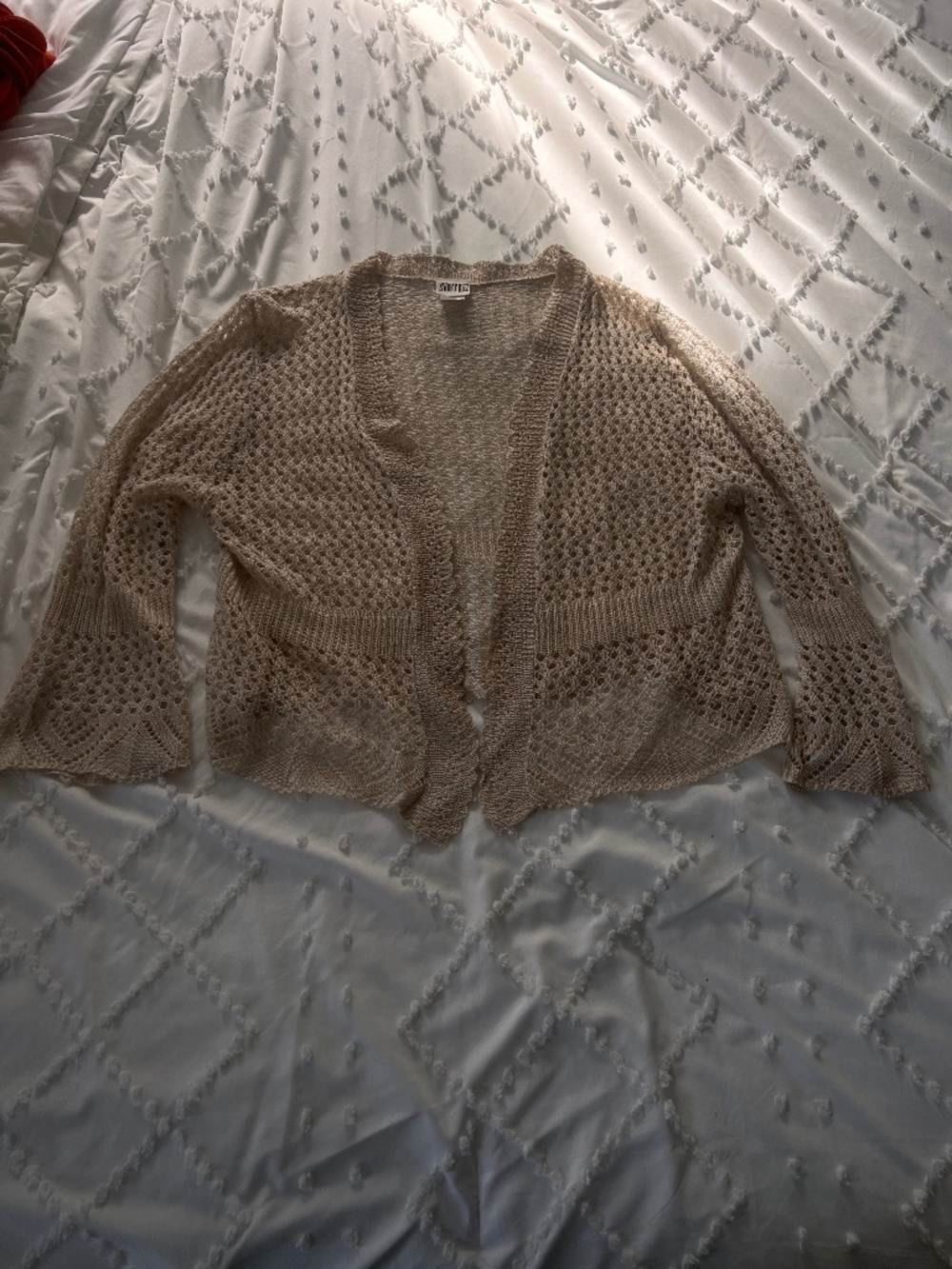 Sweet Kizz Cream Knit Cardigan Women's Size 2XL